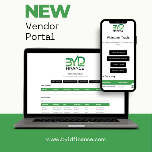 BYLD Finance Launches New Vendor Portal!